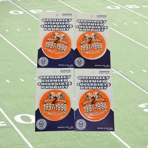 Vintage Lot of 4 Tennessee Vols 1997-98 SEC Champions Pinback Buttons Football
